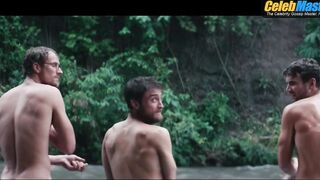 DANIEL RADCLIFFE AND ALEX RUSSELL AND JOEL JACKSON NUDE/SEXY SCENE IN JUNGLE