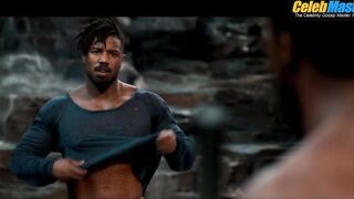 CHADWICK BOSEMAN AND MICHAEL B. JORDAN NUDE/SEXY SCENE IN BLACK PANTHER