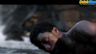 CHADWICK BOSEMAN AND MICHAEL B. JORDAN NUDE/SEXY SCENE IN BLACK PANTHER