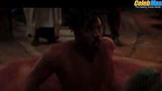 MICHAEL B. JORDAN NUDE/SEXY SCENE IN BLACK PANTHER