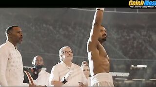 MICHAEL B. JORDAN AND JONATHAN MAJORS NUDE/SEXY SCENE IN CREED III