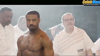 MICHAEL B. JORDAN AND JONATHAN MAJORS NUDE/SEXY SCENE IN CREED III