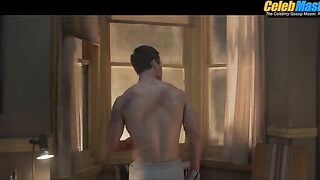 GLEN POWELL AND BEN TOYER NUDE/SEXY SCENE IN THE RUNNING MAN