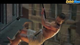 GLEN POWELL AND BEN TOYER NUDE/SEXY SCENE IN THE RUNNING MAN