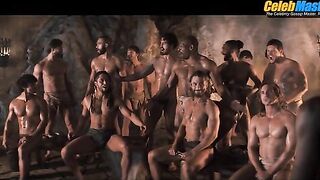 JORDI WEBBER AND STEPHEN MADSEN NUDE/SEXY SCENE IN SPARTACUS HOUSE OF ASHUR