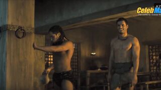 EVANDER BROWN AND GRAHAM MCTAVISH AND UNKNOWN NUDE/SEXY SCENE IN SPARTACUS HOUSE OF ASHUR
