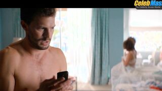 JAMIE DORNAN NUDE/SEXY SCENE IN BARB AND STAR GO TO VISTA DEL MAR