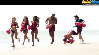DWAYNE JOHNSON AND ZAC EFRON NUDE/SEXY SCENE IN BAYWATCH