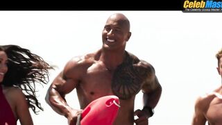 DWAYNE JOHNSON AND ZAC EFRON NUDE/SEXY SCENE IN BAYWATCH