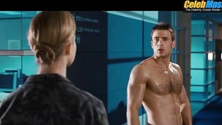 CHRIS EVANS NUDE/SEXY SCENE IN FANTASTIC FOUR RISE OF THE SILVER SURFER