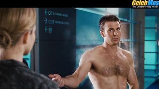 CHRIS EVANS NUDE/SEXY SCENE IN FANTASTIC FOUR RISE OF THE SILVER SURFER