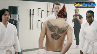 JACOB BERTRAND NUDE/SEXY SCENE IN COBRA KAI